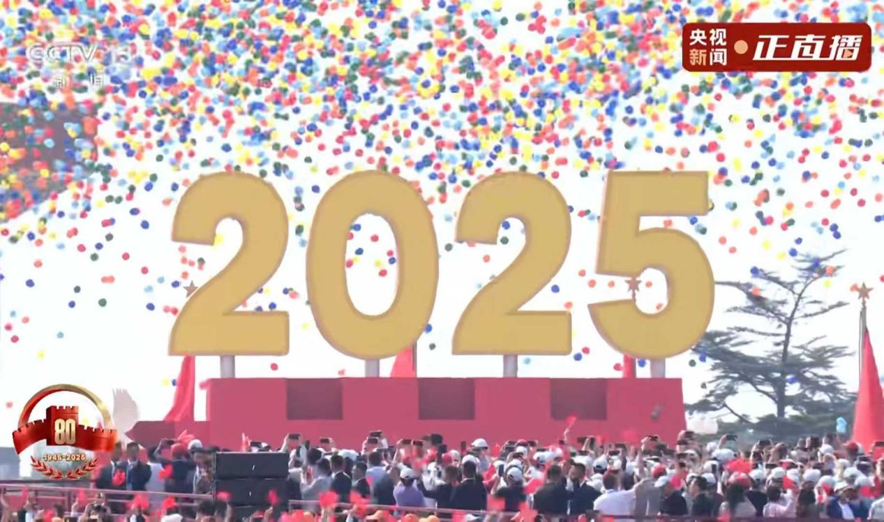 3 września 2025 r., Chińska parada wojskowa, wypuszczenie balonu lateksowego