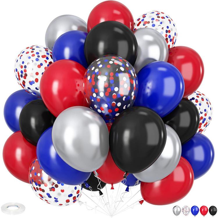 35 sztuk kolorowych balonów z konfetti