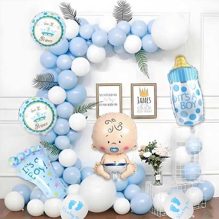 Zestaw dekoracji w kształcie łuku balonowego na Baby Shower