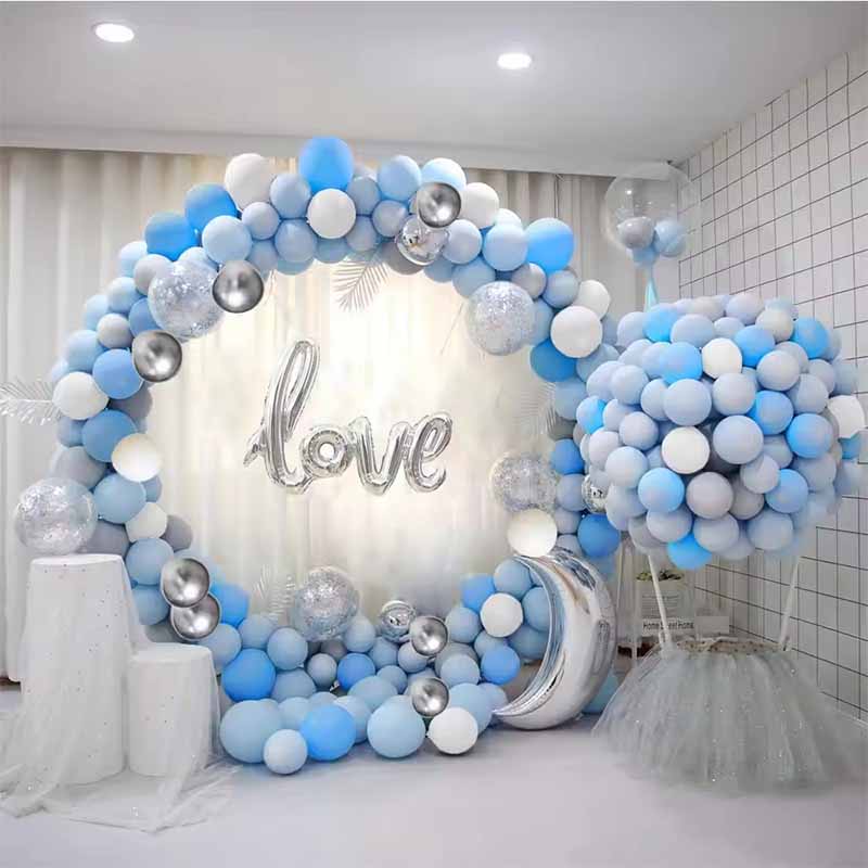 Niebieski balon girland arch