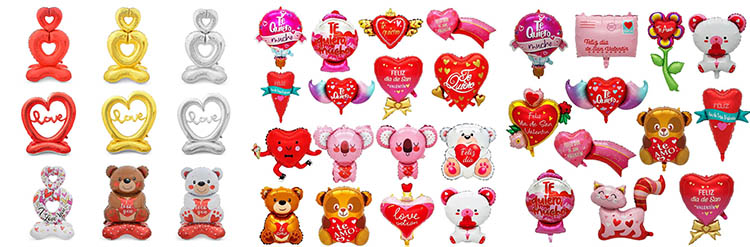 Bulk foil balloons