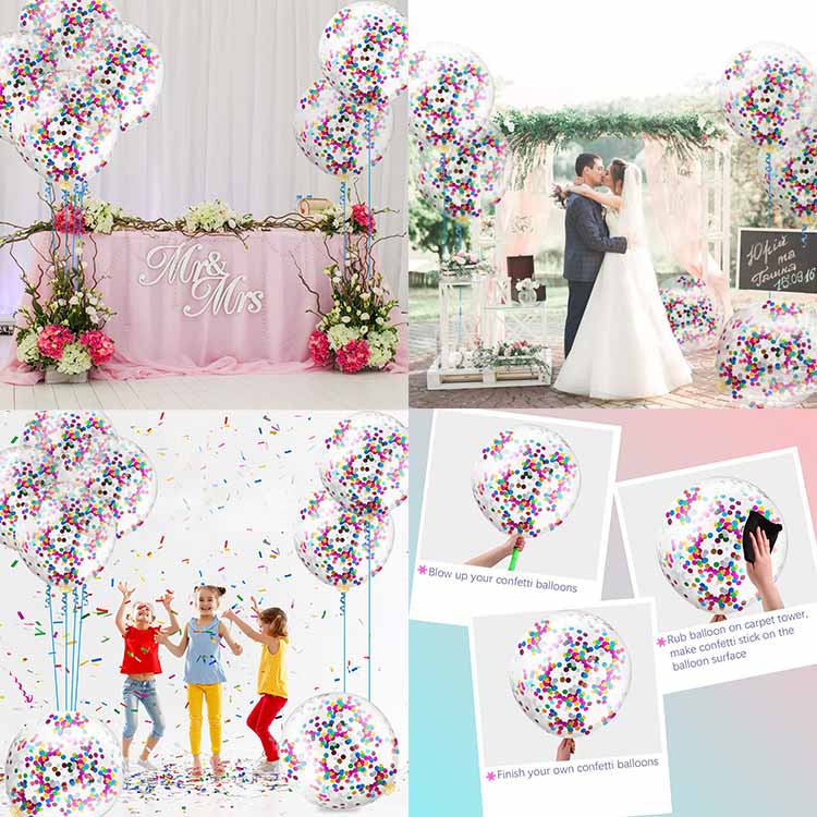 36 inch sequin latex balloons