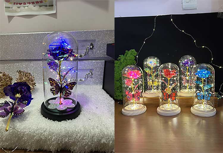 Newshine glass flower