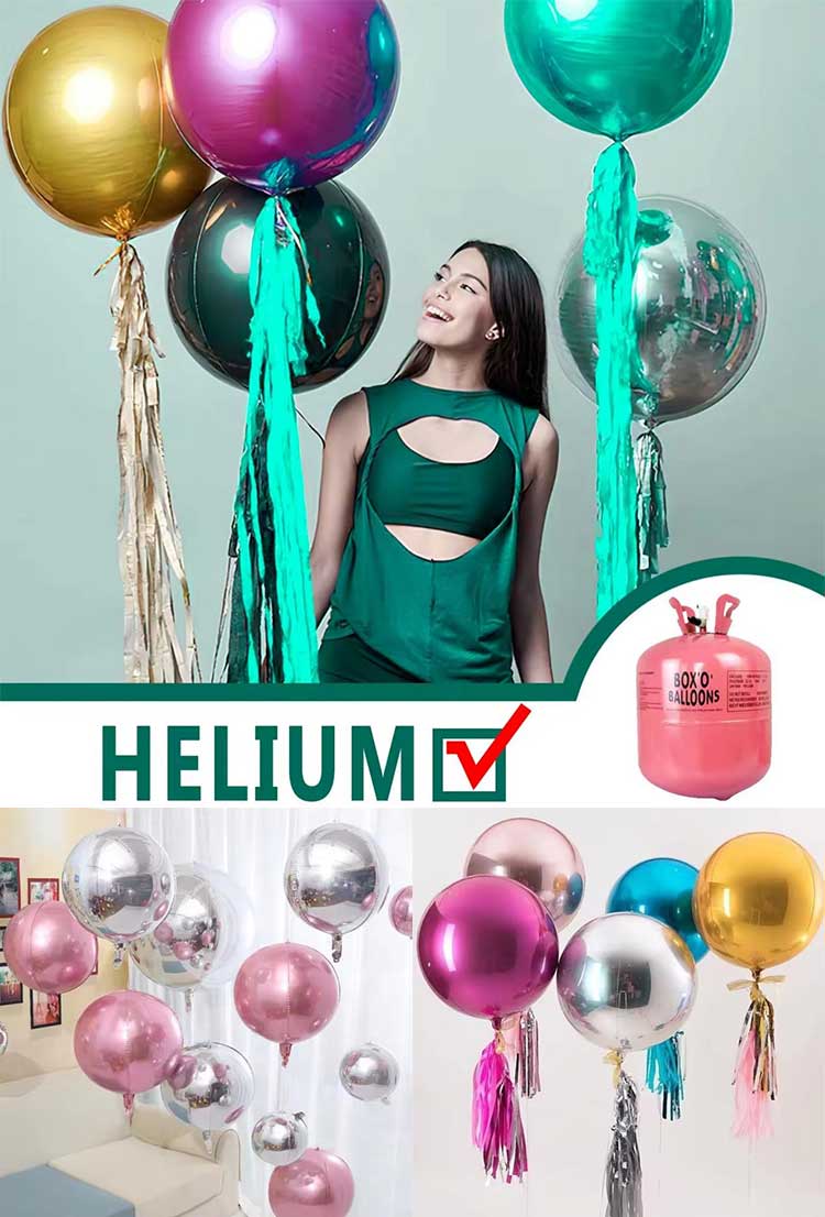 4D Colored Round Foil Balloon China