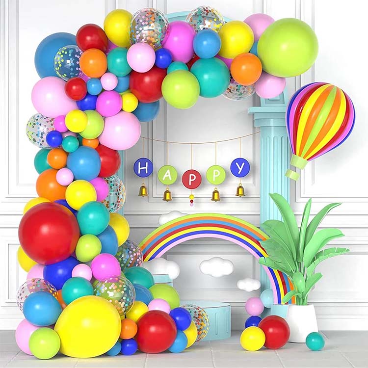 Rainbow Balloon Arch
