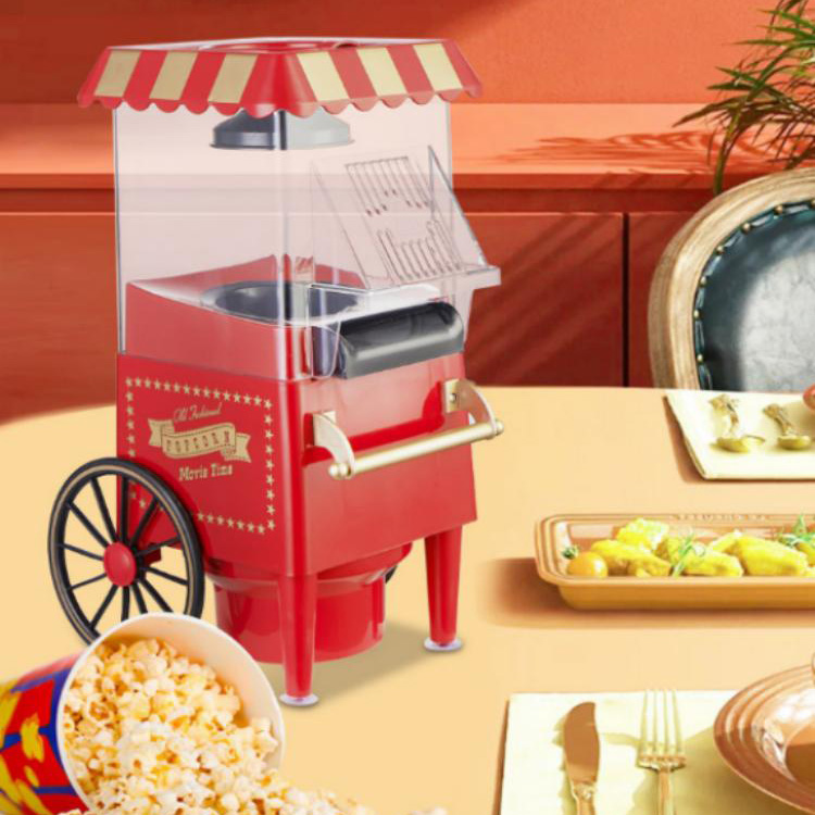Retro wózek do robienia popcornu